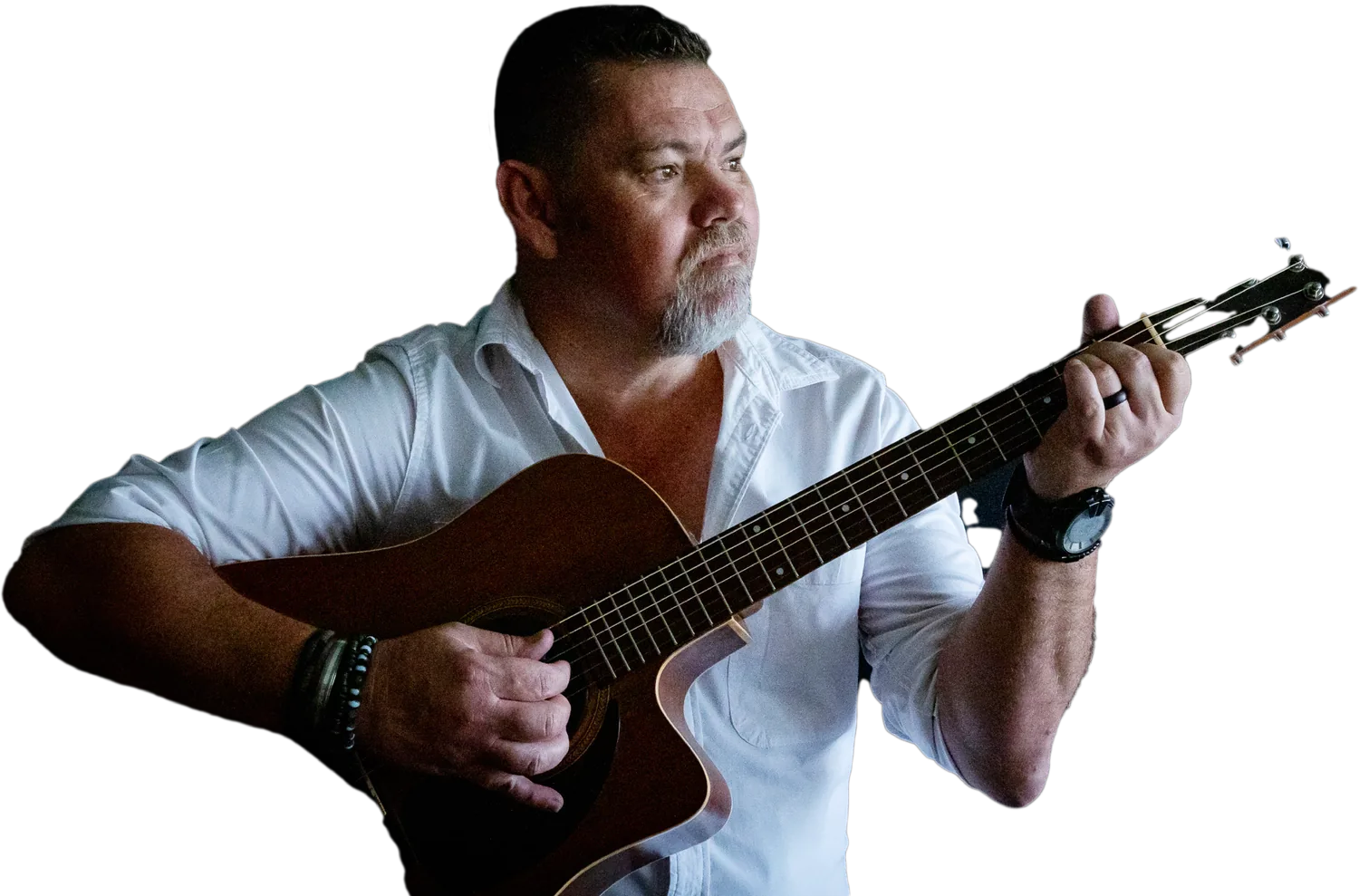 Wynand Strydom met sy kitaar